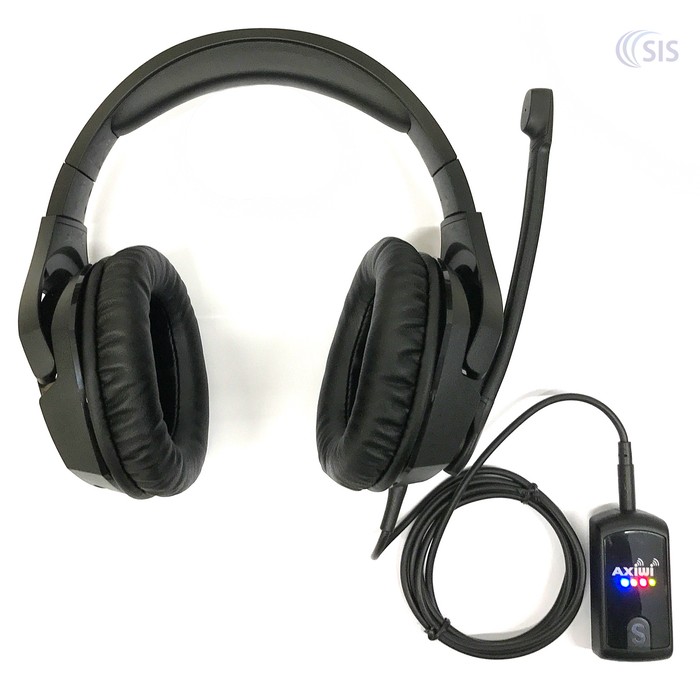Enclosed headset for AXIWI (Please Note. The AT-320 transceiver shown must be purchased separately)