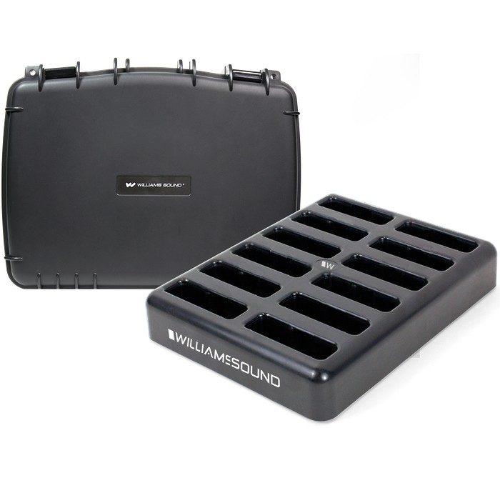 Williams Sound CHG 412 PRO 12-bay charger with case