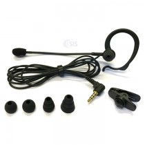 AXIWI HE-075 Sport Noise Cancelling Headset supplied with earbuds and clothing clip