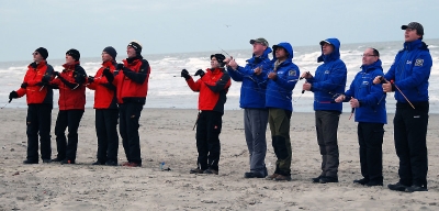Kite flying team commands