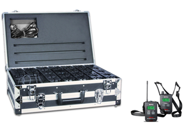 Mipro tour guide system transmitter and receivers in charger case