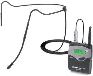 Sennheiser SK 2020-D Bodypack transmitter with headband microphone