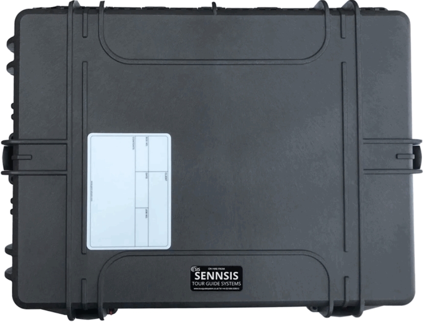 Tour guide system in flightcase for hire