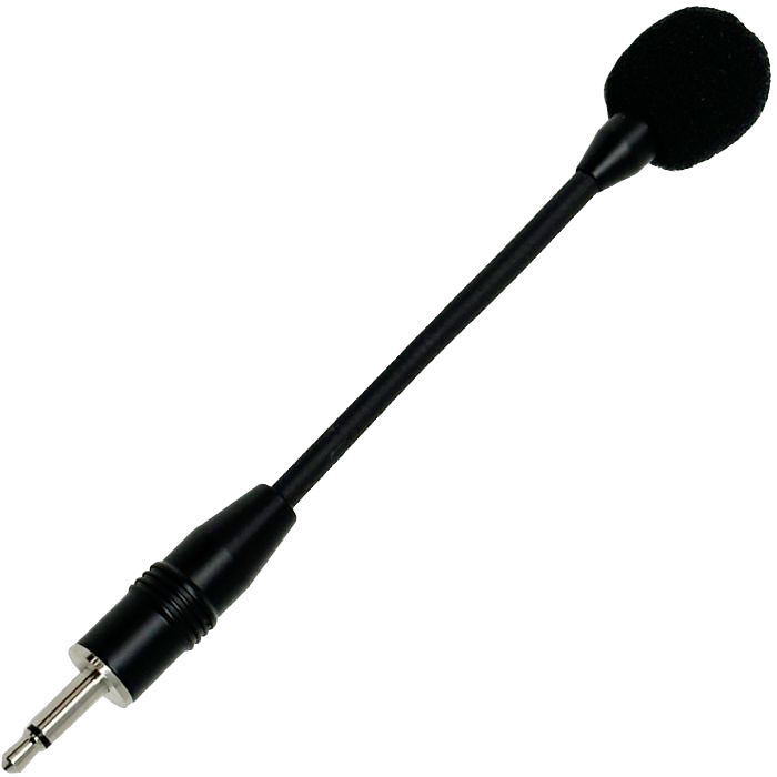 Tour guide system plug-in microphone