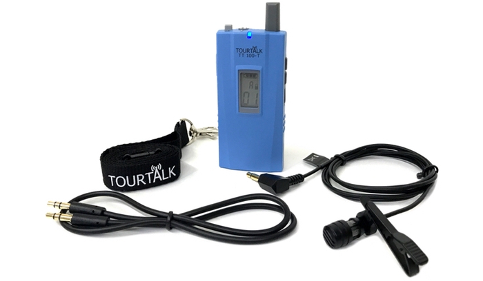 Tourtalk TT 100-T tour guide system transmitter with microphone