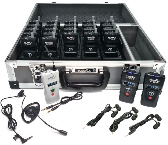 Tourtalk TT 200 two-way tour guide system with earphones for hire