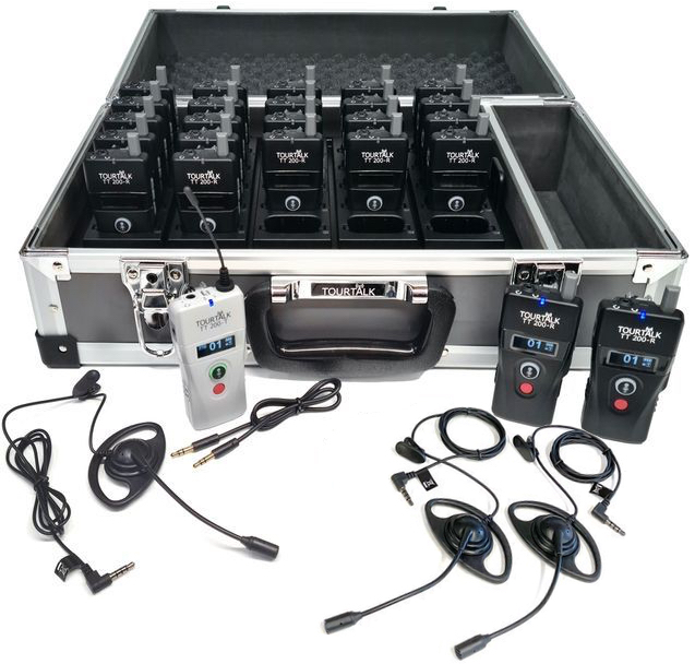 Tourtalk TT 200 two-way tour guide system with headsets for hire