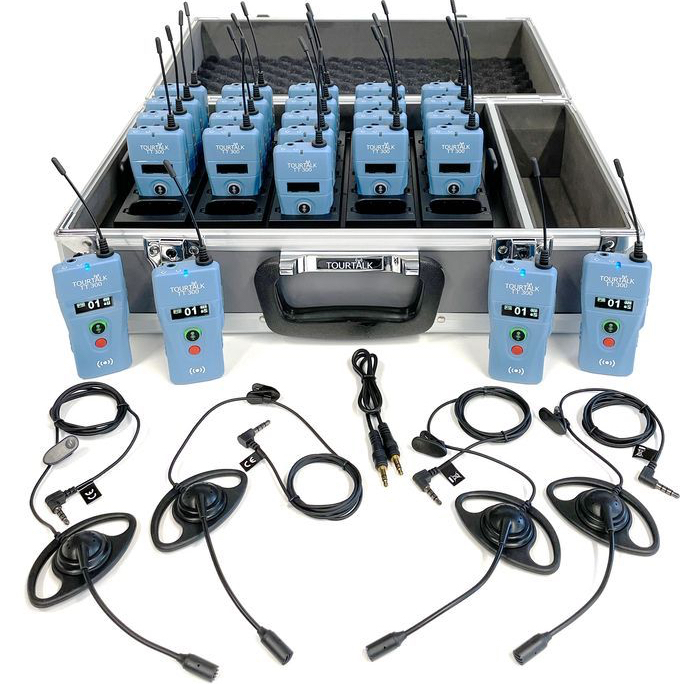 Tourtalk TT 300 two-way tour guide system with headsets for hire