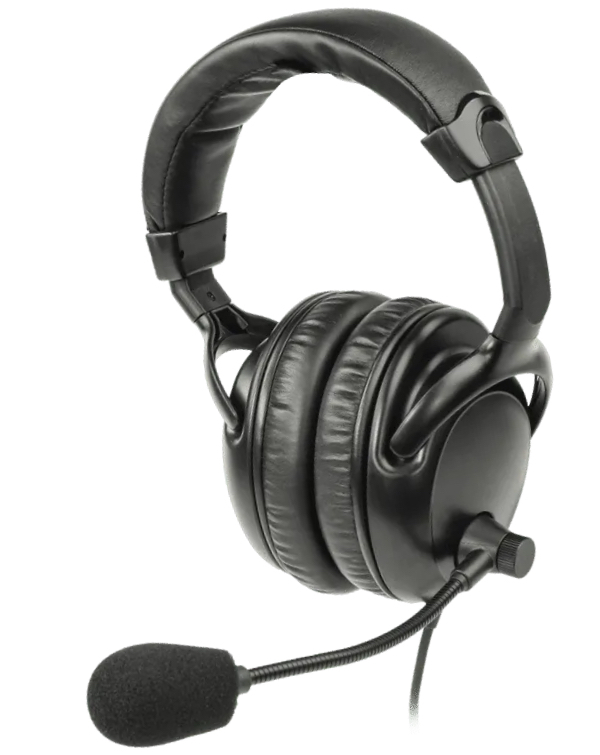 Two-way tour guide system noise reduction headset