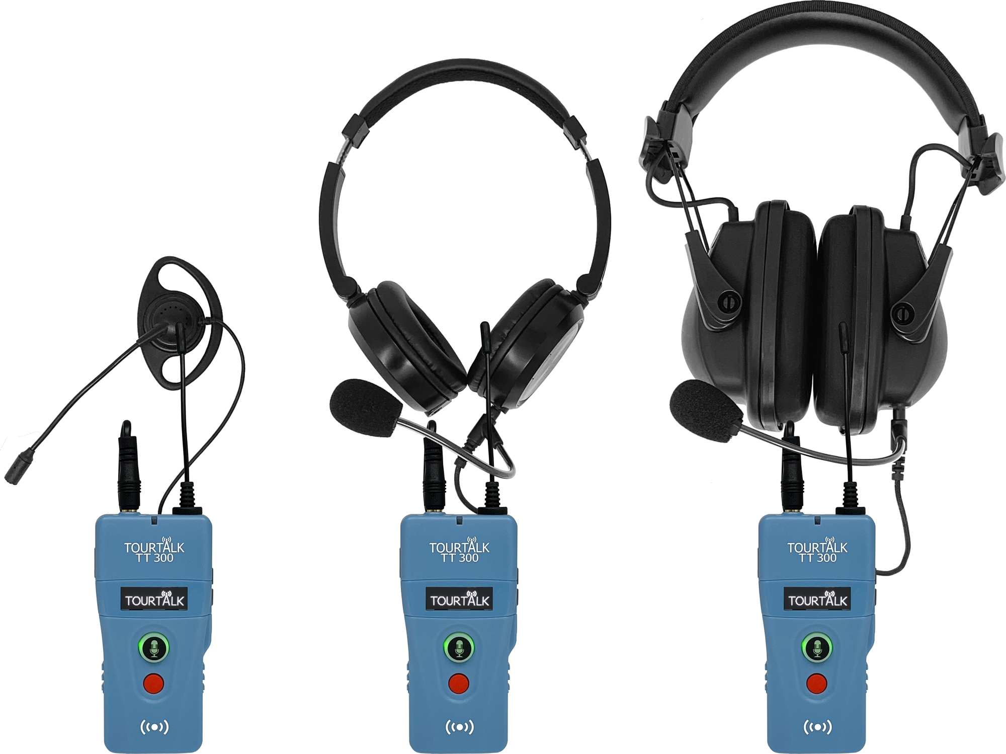 Tourtalk TT 300 full-duplex two-way tour guide system headsets